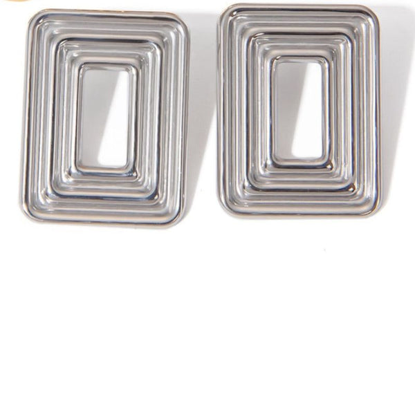 Cercei inox dreptunghiulari 12.3 g