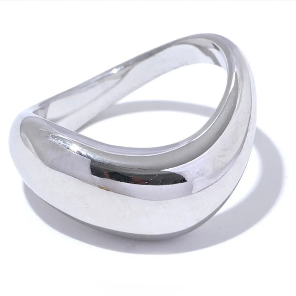 Inel inox ondulat 7g