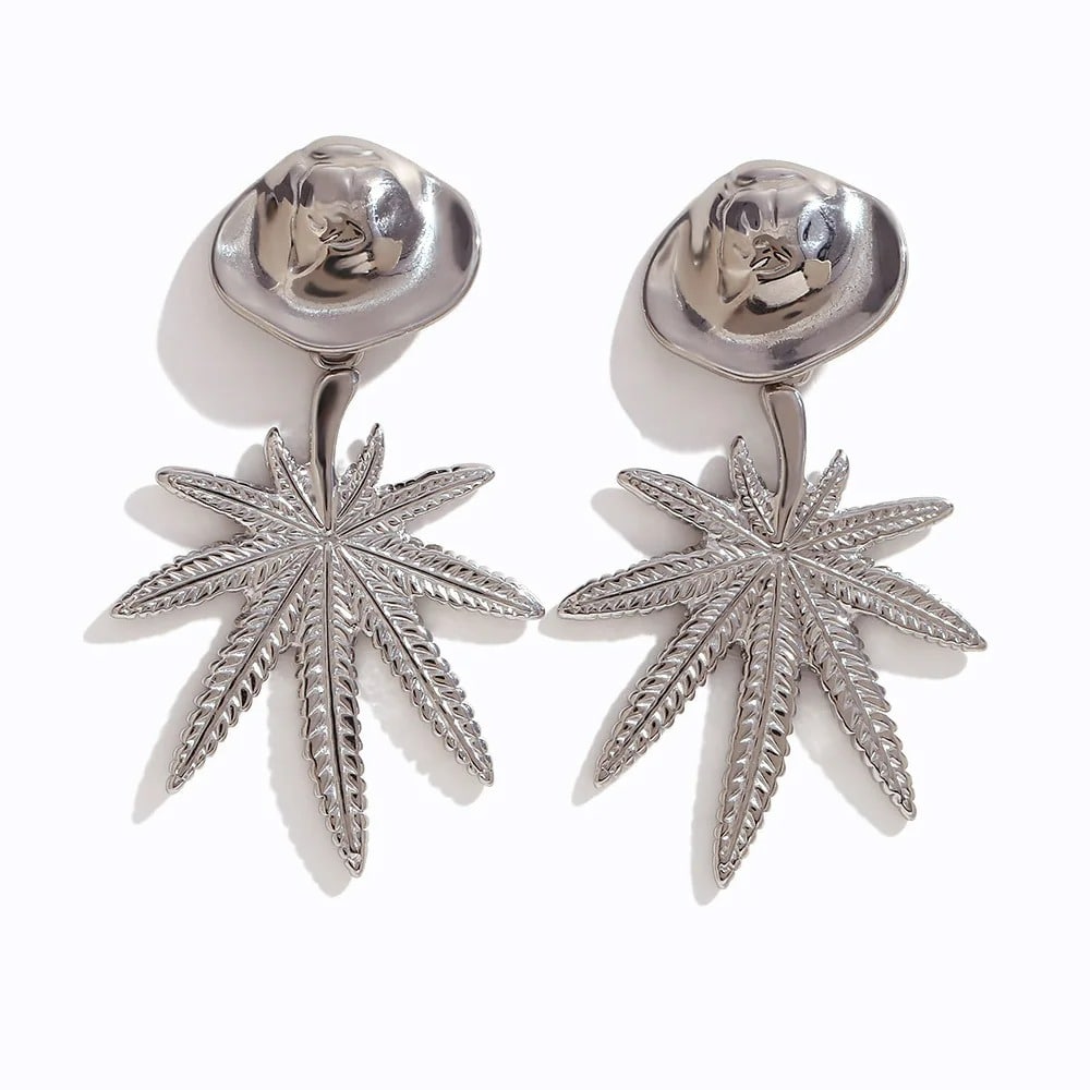 Cercei inox Canabis 25 g