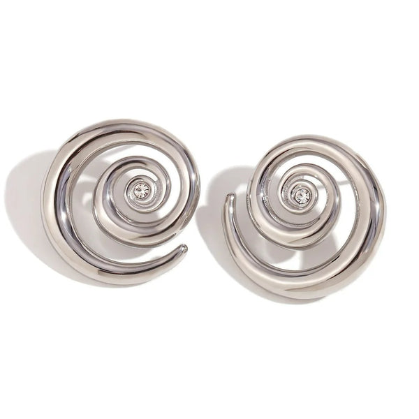 Cercei inox Melc spiralat 15 g