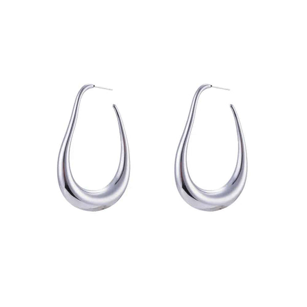 Cercei inox statement oval 13,6 g
