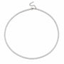 Colier tennis din otel inoxidabil, CZ alb 3 mm, lungime 45 + 5 cm